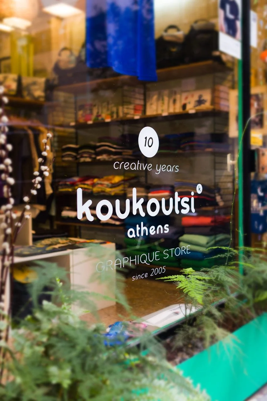 koukoutsi storefront on Skoufa Street